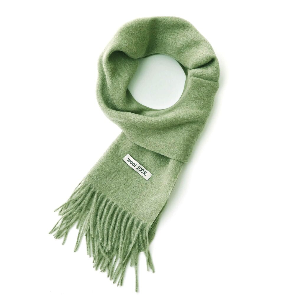1331 100% Wool Scarf - and Winter Warm Soft Luxurious Solid Colors Gift Box
